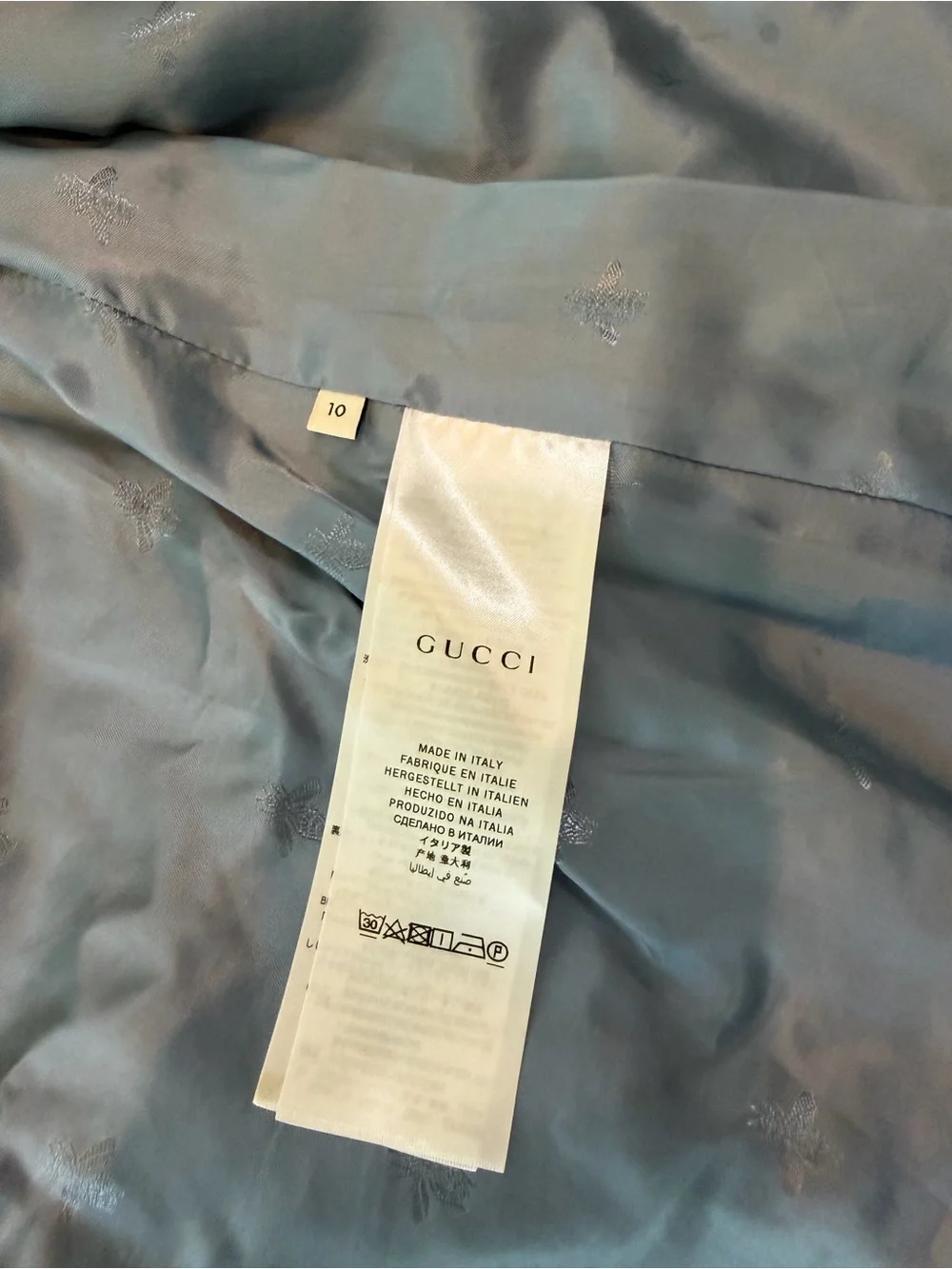 Authentic Gucci Kids “Blind for Love” Blazer – Size 10